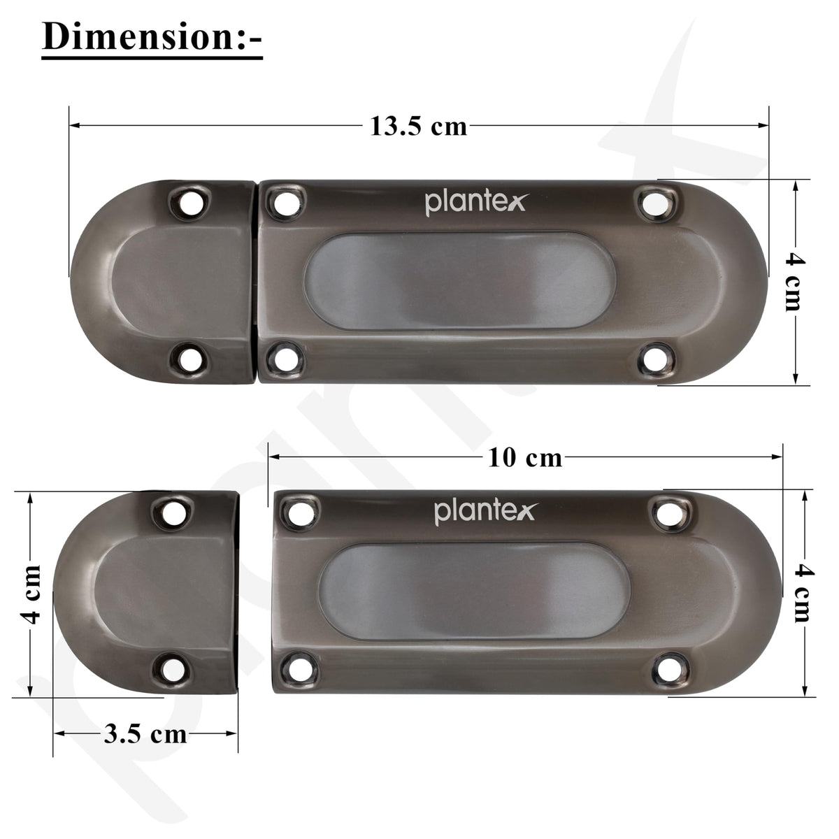 Plantex Latch Lock for Main Door/Heavy Duty Zinc Door Latch for Bathroom/Door Stopper/Baby Latch/Door Lock Latch for Home/Office/Bedroom - Pack of 1 (Satin Black)-3