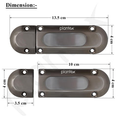 Plantex Latch Lock for Main Door/Heavy Duty Zinc Door Latch for Bathroom/Door Stopper/Baby Latch/Door Lock Latch for Home/Office/Bedroom - Pack of 1 (Satin Black)-3