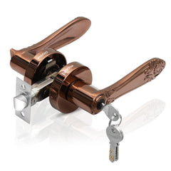 Plantex Premium Door Lock for Home/Mortise Lock for Door/Main Door Lock with 3 Key - (Rose Gold)-1