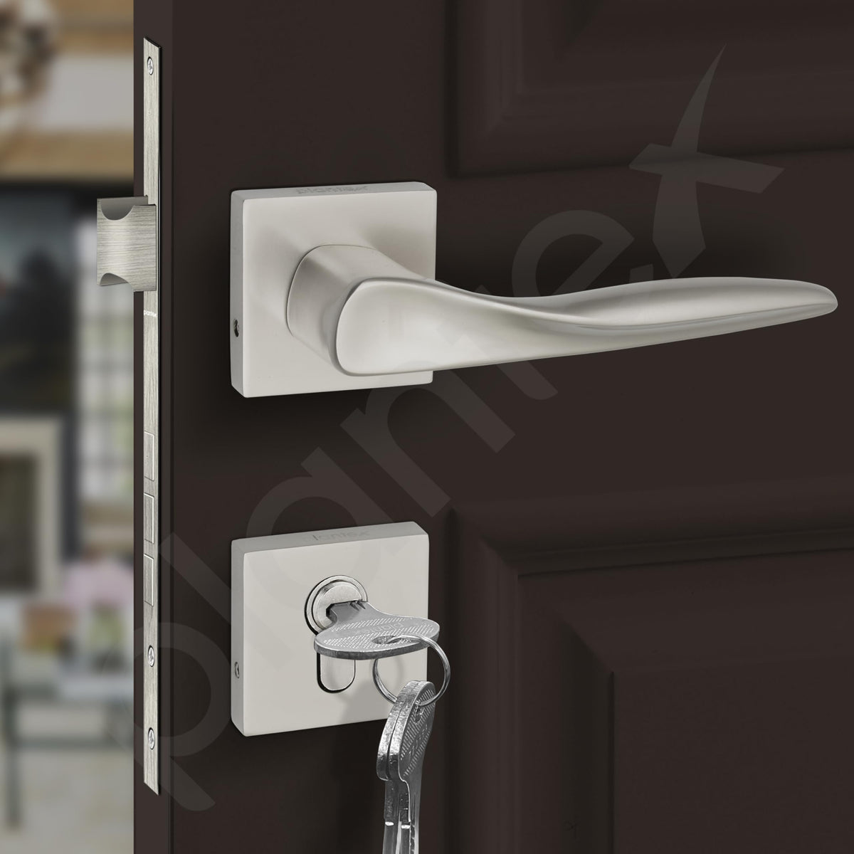 Plantex Premium Door Lock with 3 Years of Warranty/Main Door Lock Set for Home/Mortise Lock for Door (PT-002- Satin)-6