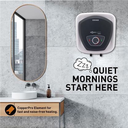 USHA AquaBuddy Neo Geyser 10 Litre 5 Star BEE Rating | Copper Heating Element | Storage Water Heater with Anti-Rust Protection | Warranty: 8 Yr Tank, 2 Yr Product