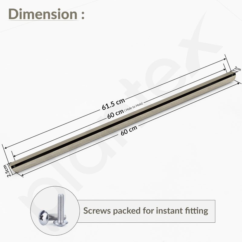 Plantex Cabinet Handle/600mm Handle for Cabinet/Drawer/Kitchen Handle/Door Pull-Push Handle for Home/Office - Pack of 1 (Satin) (Model APS-DTC-5200)-3
