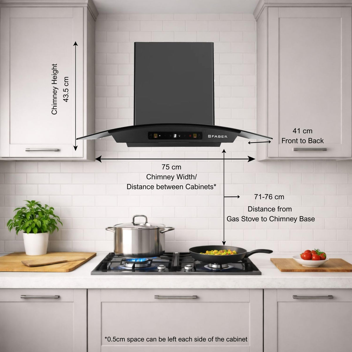 Faber Hood Venice 75 cm 1200 m³/hr Autoclean Curved Chimney| Filterless with Oil Collector |8 Yrs Motor & 2Yrs Comprehen