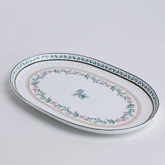 Magique by The Wishing Chair x ClayCraft : Emerald Ribbon - Amber Giftbox | Set of 4 Snack Plates & Serving Platter | Dishwasher Safe | Festive Gifting | GiftBox Packaging