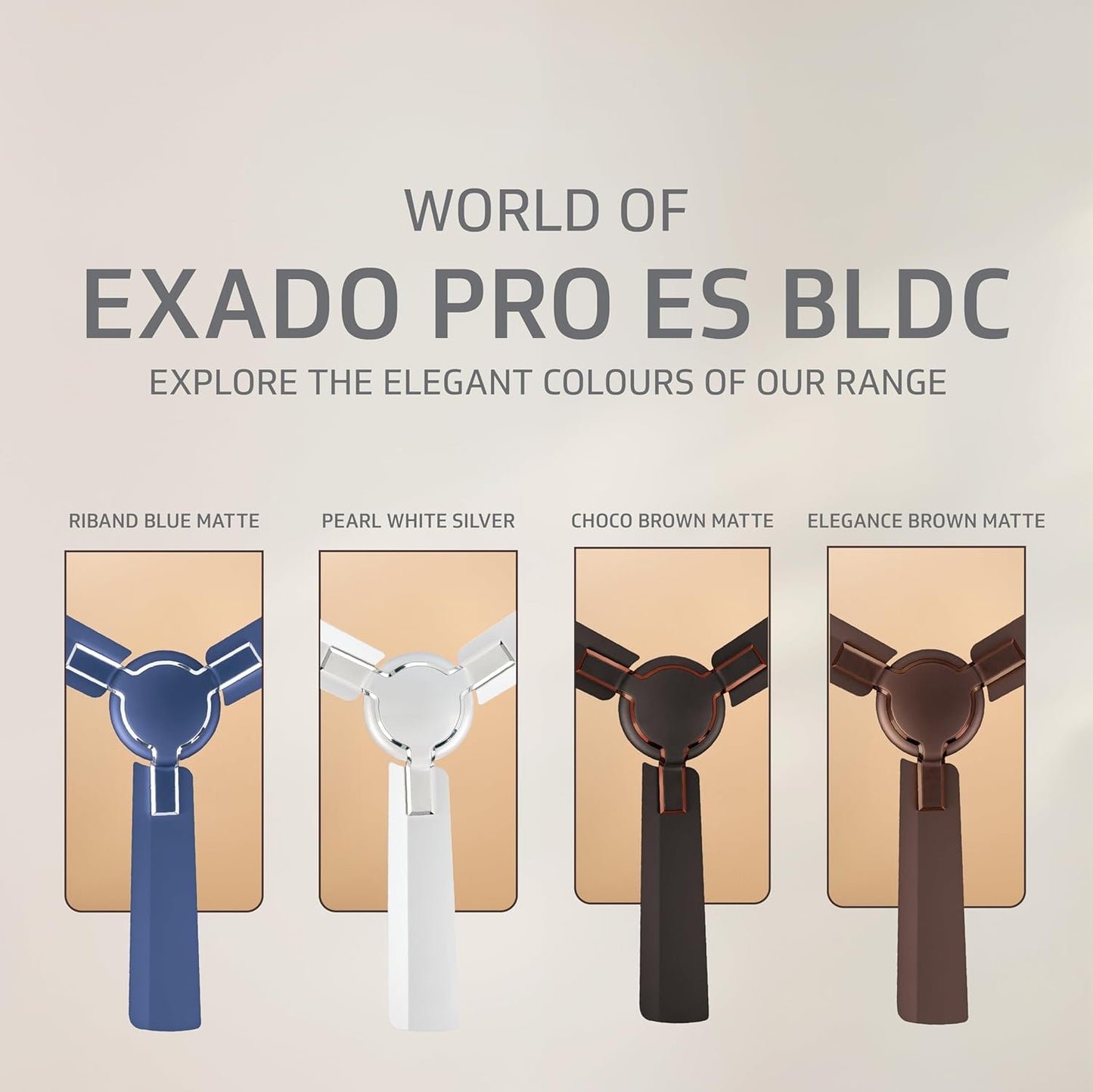 V-Guard Exado Pro ES BLDC Ceiling Fan | Remote Control | Anti Dust Coating | BEE 5 Star Rating | 400 RPM | 100% Copper Motor | 1.2M (Elegance Brown Matte), 1.2 Metres
