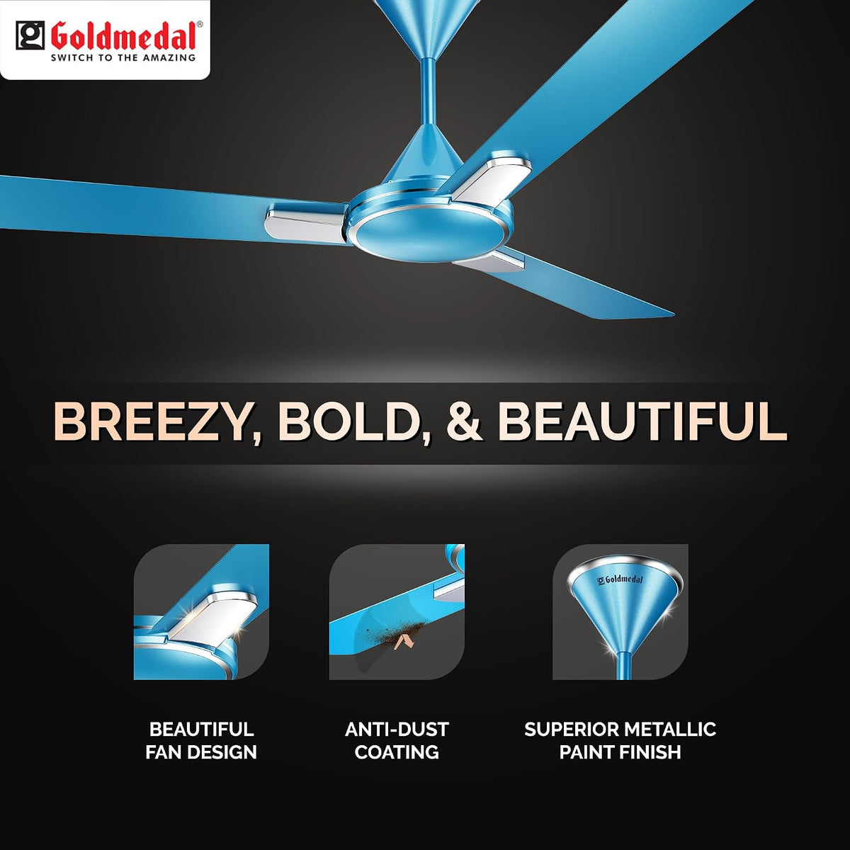 Goldmedal Insignia 1200 mm Star Rated Decorative Ceiling Fan-3