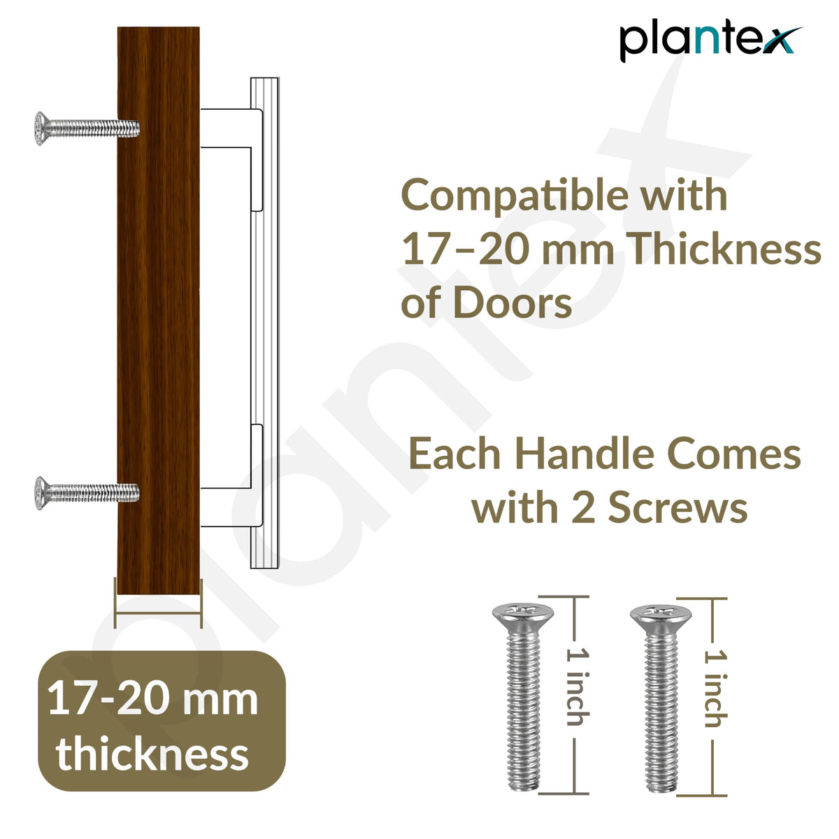 Plantex Cabinet Handle/Kitchen Cabinet Door Handle/Wardrobe/160 mm Cupboard Handle/Door Pull-Push Handle for Home/Office - Pack of 2 (Brass Antique & Gold)-5