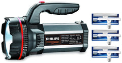 Philips Blaze Synthetic Resin and Metal Multi-Functional Emergency Rechargeable LED Torch Light and Lantern (Pack of 3)
