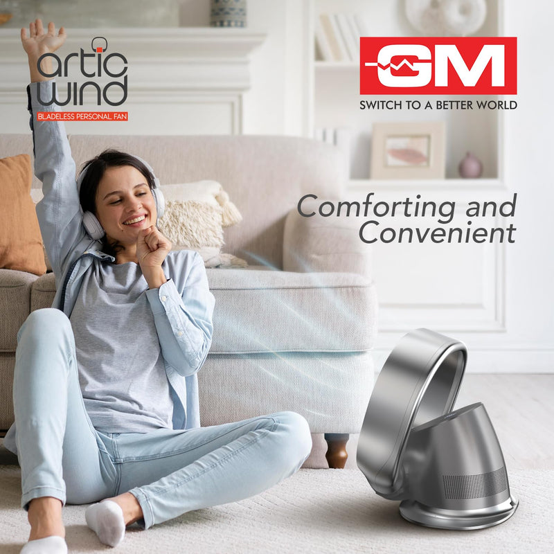 GM Artic Wind Bladeless Personal Fan with Air Purifier & Remote-6