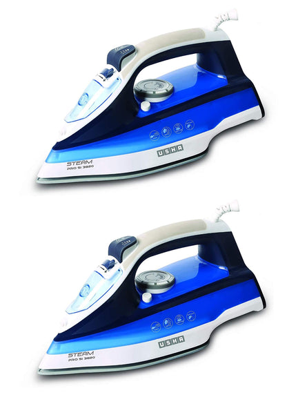 Usha Steam Pro 3820 2000-Watt Steam Iron (Blue) Pack of 3
