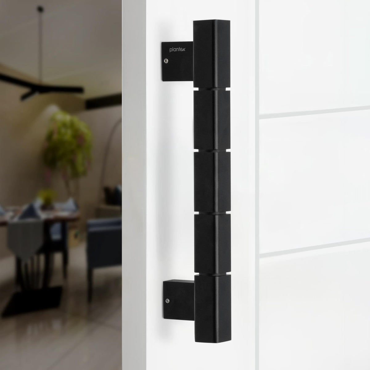 Plantex Mighty Aluminium 11 Inch Main Door Handle/Pull-Push Handle for Glass Door/3 Years Warranty - Pack of 1 (Black)