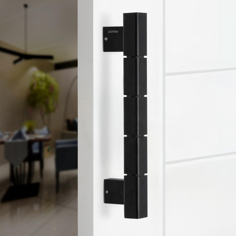 Plantex Mighty Aluminium 11 Inch Main Door Handle/Pull-Push Handle for Glass Door/3 Years Warranty - Pack of 1 (Black)-1