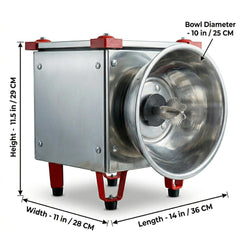 Electric Coconut Grater for Domestic and Commercial Prupose, Heavy Duty, Speed 2 Coconuts per min, 1440RPM, 1/4 HP Motor, Stainless Steel Blade