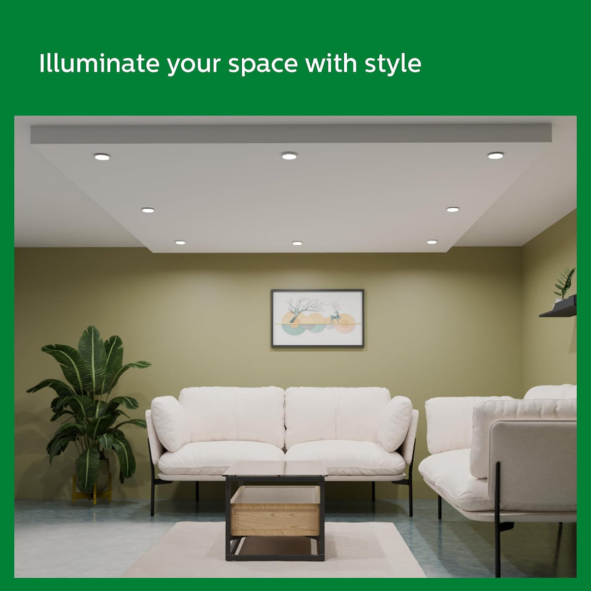 Philips Starfit 5 watt Concealed JB LED downlighter for Ceiling with 3 inch Cut-Out (Natural White, Pack of 2)