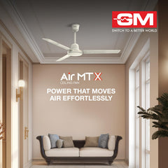 GM Air MTX Ivory 1200mm High Speed Ceiling Fan for Home-2