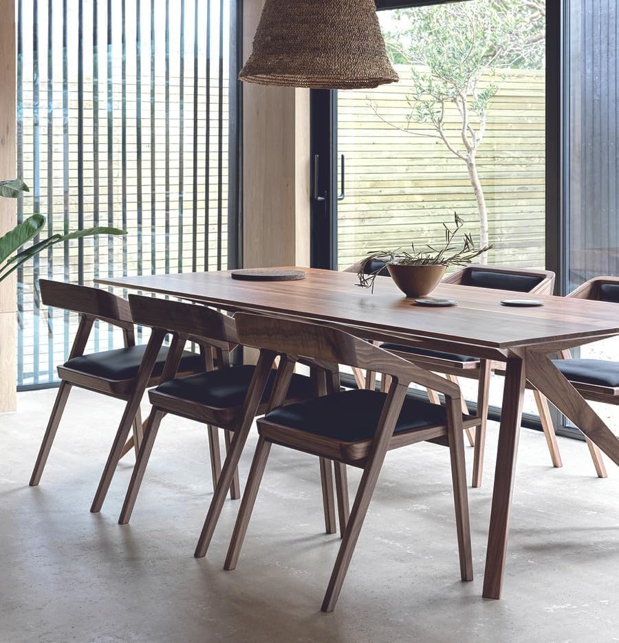 Solid Sheesham Arm Chair Modern Furniture Off Games Wooden High Chair Pu Leather Cushion for Kitchen | Living R