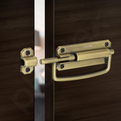 Plantex Door Stopper/5 Inch Baby Latch Kadi/Door Latch for Bathroom/Door Lock for Home/Office Doors - Pack of 3 (Brass Antique)-3