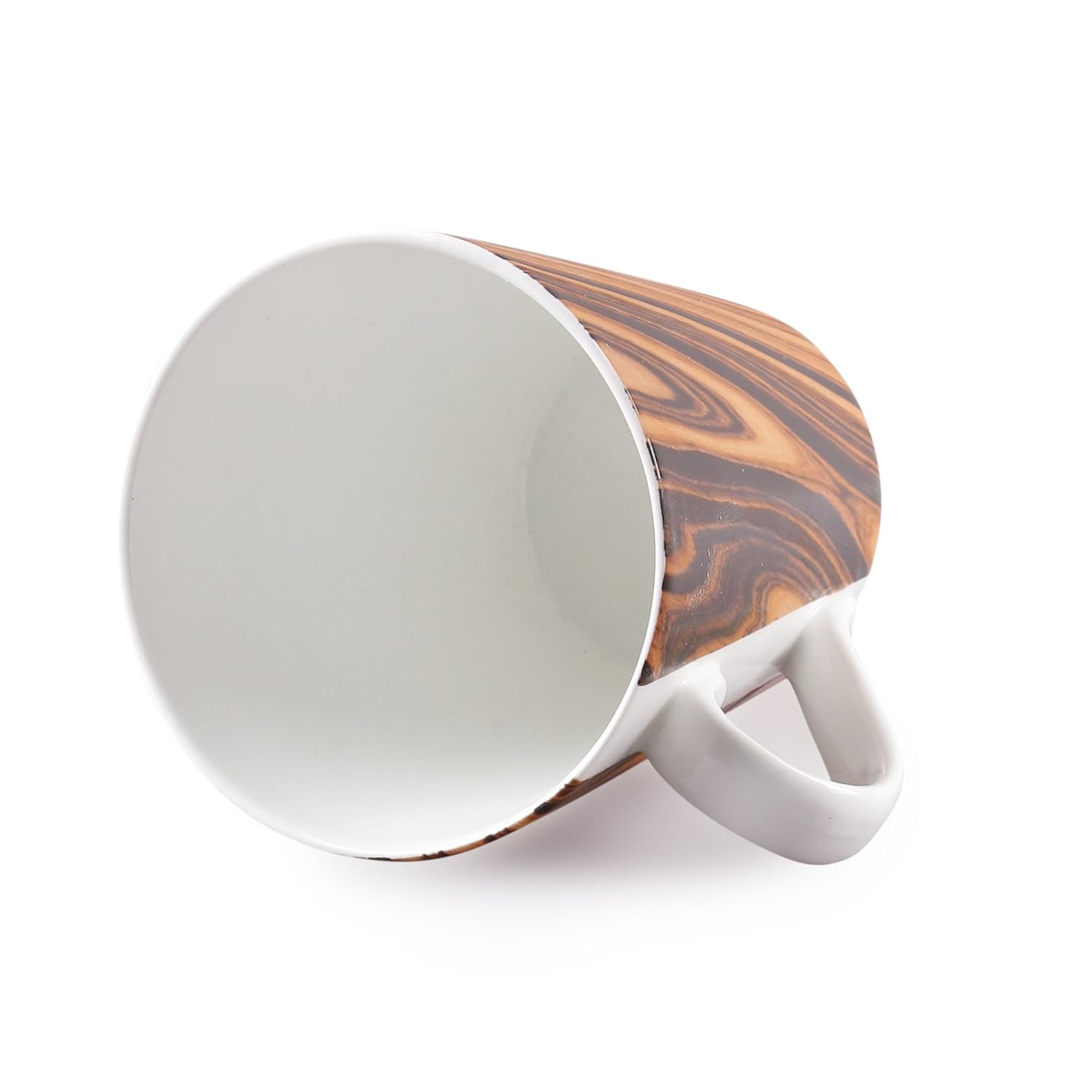 Clay Craft Fine Ceramic Zing Nature Milk Mug 1 Pc- 340ml (N401) Perfect for Afternoon Tea, Gifts, and Home Decor, Elegant Ceramic Mugs, Modern Milk Mugs, Coffee Mugs,