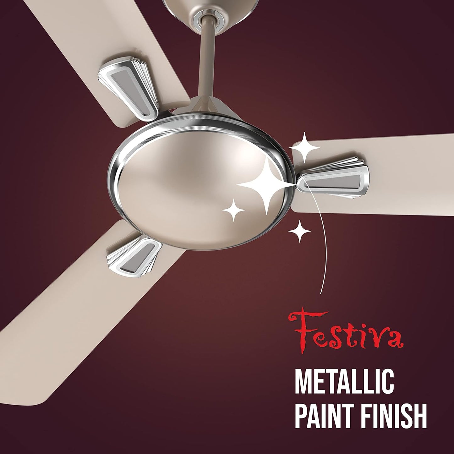 Havells Festiva 1200mm Dust Resistant Ceiling Fan (Gold Mist)