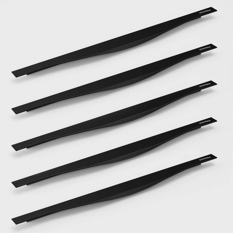 Plantex Profile Handle for Kitchen Cabinet/20 Inch Aluminium Drawer Profile Handle/Wardrobe Pull Handle for Home/Office/Hotel - Pack of 5 (Black) (Model APS-PF-1001)-1