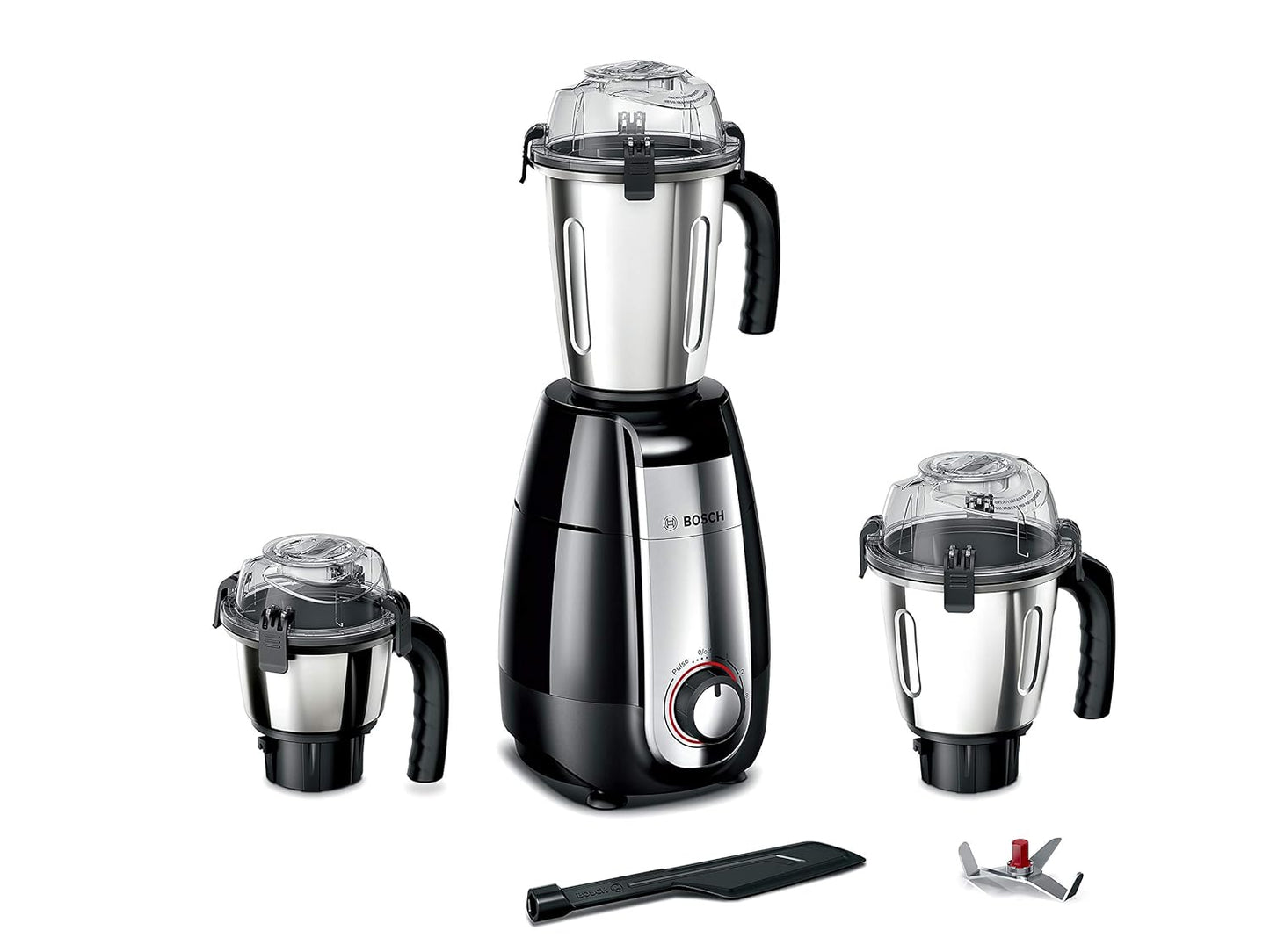 Bosch TrueMixx Pro Mixer Grinder MGM6632MIN, 750W 3 Jars (Black)