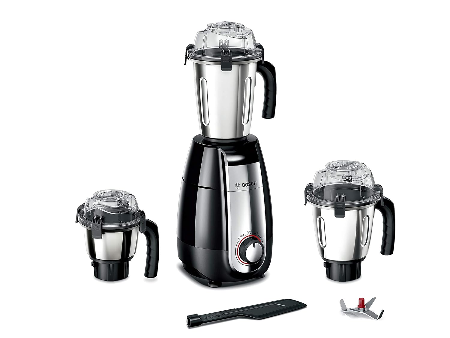 Bosch TrueMixx Pro Mixer Grinder MGM6632MIN, 750W 3 Jars (Black)