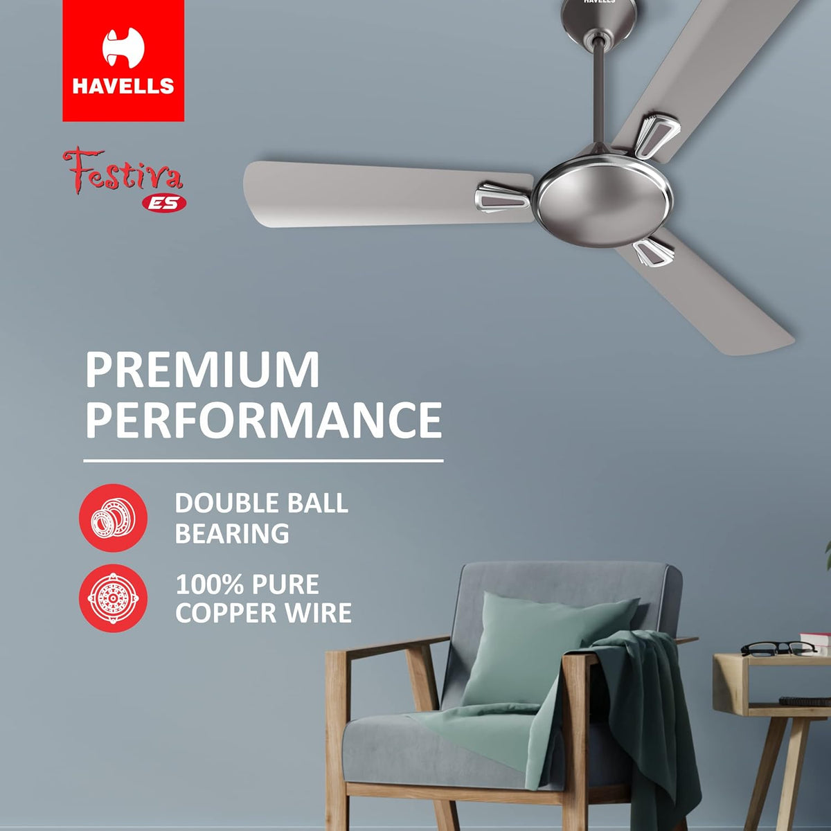 Havells 1200mm Festiva ES Ceiling Fan-5