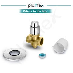 Plantex Pure Brass 40mm Thread Diameter Metropole Flush Valve for Toilet/Toilet Flush/Flush Valve for Urinal Commercial and Residential Use -(ALD-1302-Chrome)-6