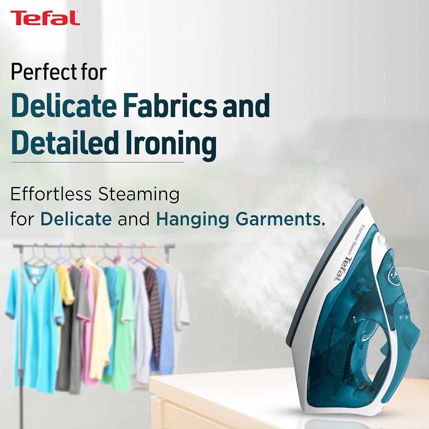 Tefal Express Steam Iron | No.1 Ironing Brand in Europe | 2400W | X-Glide Ceramic Soleplate | 210g/min Boost | 40g/min Steam | Wrinkle Remover | 2-Year Warranty