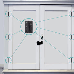 Plantex Door Hinges/Stainless Steel Door Butt 3 inch x 16 Gauge/1.5 mm Thickness Home/Office/Hotel/Hinges for Main Door/Cabinet/Wardrobe/Soft Close Hinge/Kabza - Pack of 24 (Black)-5