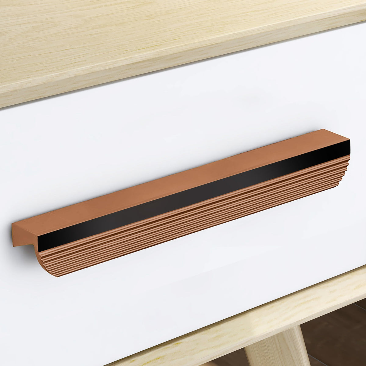 Plantex Cabinet Handle/160mm Handle for Drawers/Wardrobe/Kitchen Handle/Door Pull-Push Handle for Home/Office - Pack of 1 (Rose Gold)-1