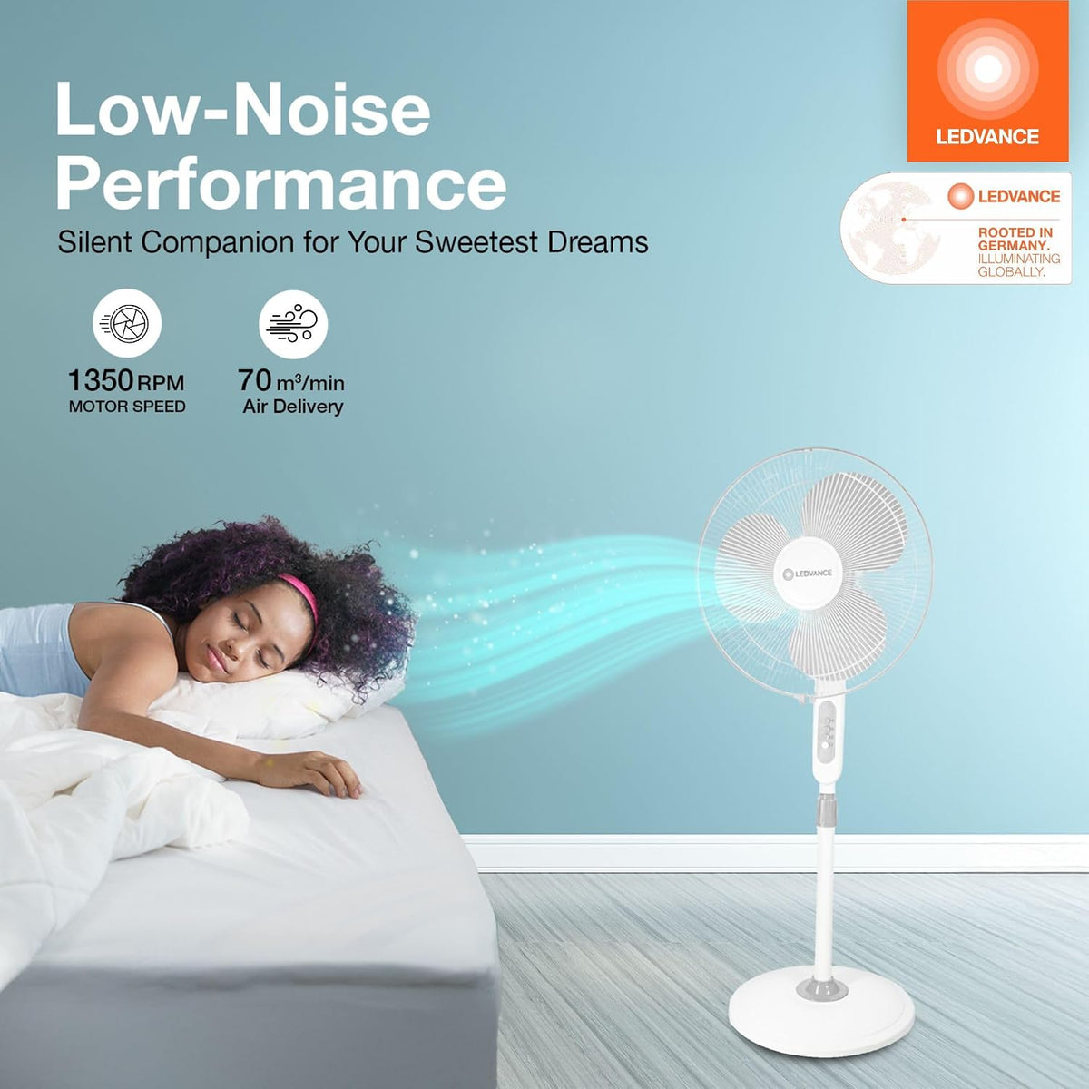 LEDVANCE Brezza Pedestal Fan 400mm-6