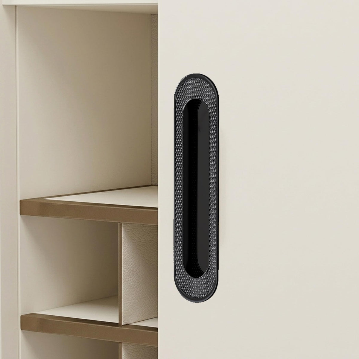 Plantex Sliding Door Handle/Concealed Handle for Sliding Door/160mm Concealed Handle for Wardrobe/Kitchen Cabinet - Pack of 1 (Black) (Model APS-DTC-3770)-1