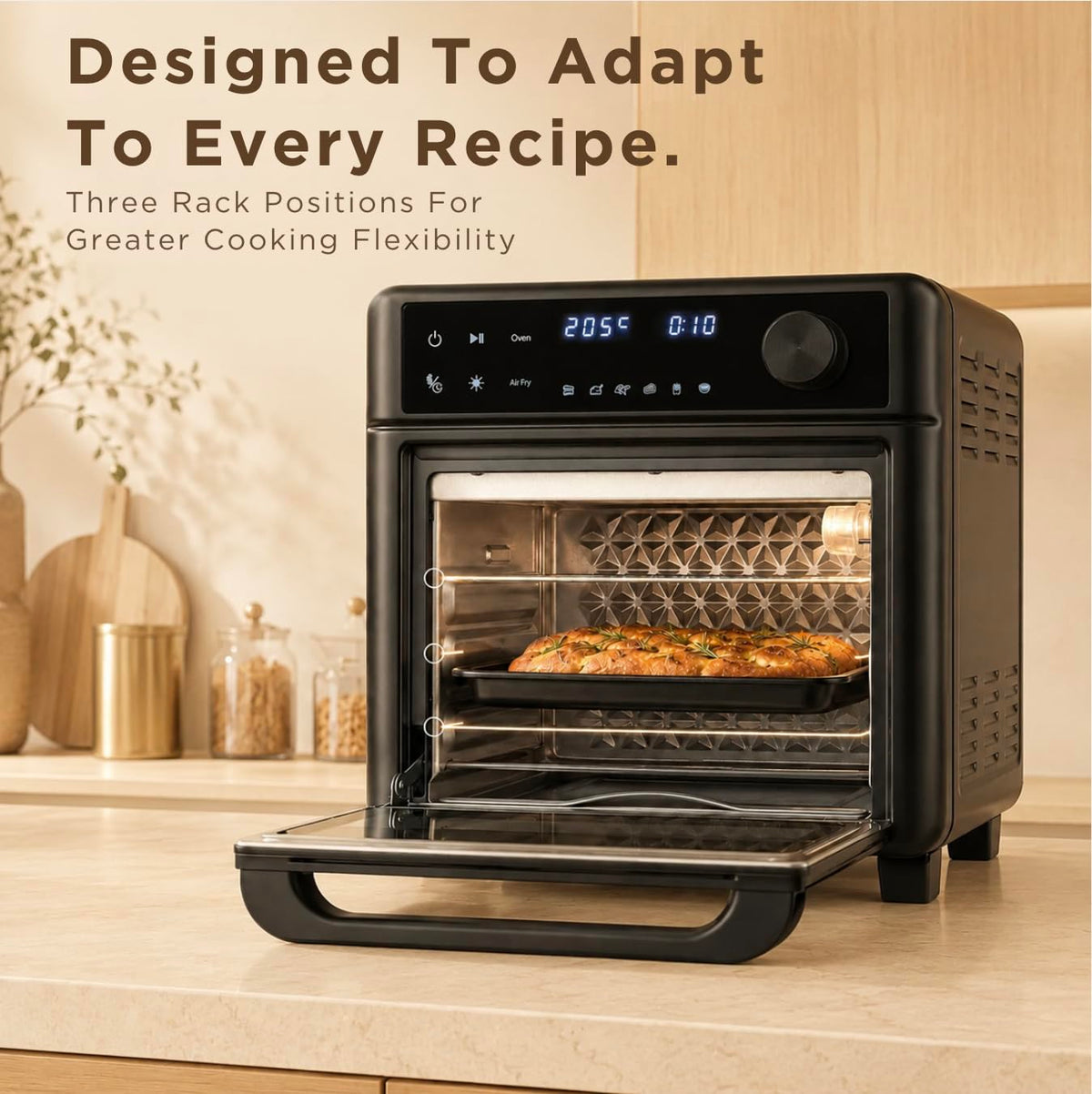 Faber Air Fryer Oven 14L 1400W|View Window| Digital control|Convection Function|Bake Tray, Tray Handle & Crumb Tray|Dish