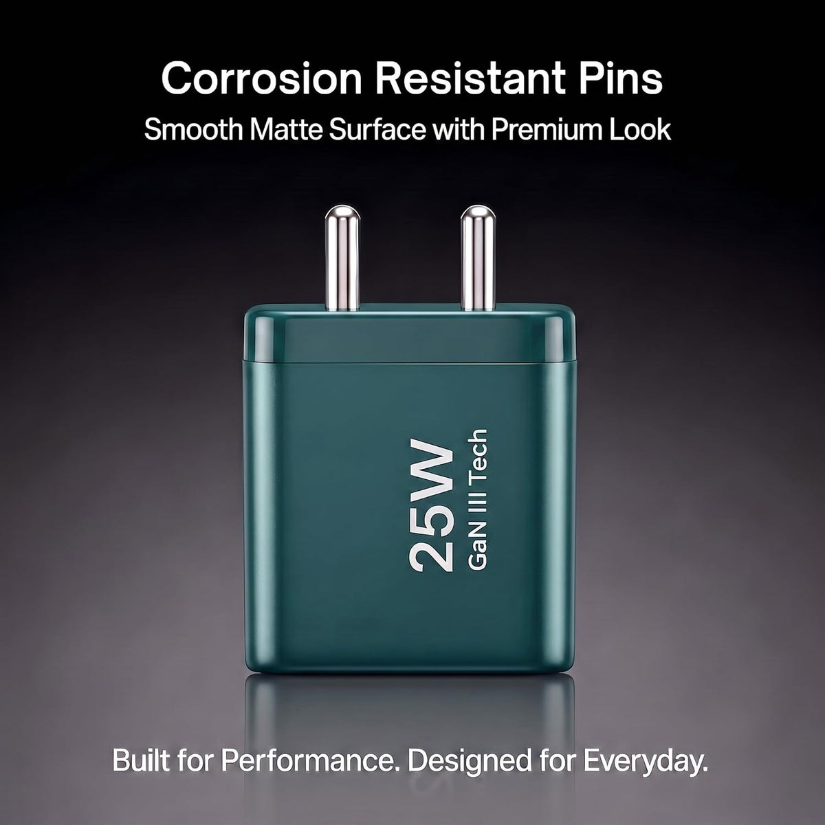 Philips DLP4321NC/94 Gen III Tech 25W Fast Charging Wall Charger (Deep Cyan)