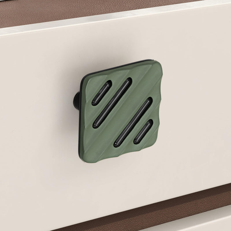 Plantex Knobs for Drawers/Drawer Knobs for Cabinets/Pull-Push Knobs for Kitchen/Bedroom Drawer - Pack of 1 (SH-434, DC-Black & Green)-3