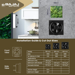 Bajaj AirOut 200 MM 4 Star Dom Exhaust Fan-5