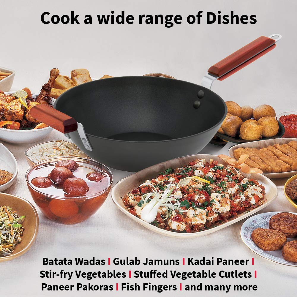 Futura Stir-Fry Wok 3 Litre with Induction Base Without lid