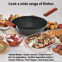 Futura Stir-Fry Wok 3 Litre with Induction Base Without lid