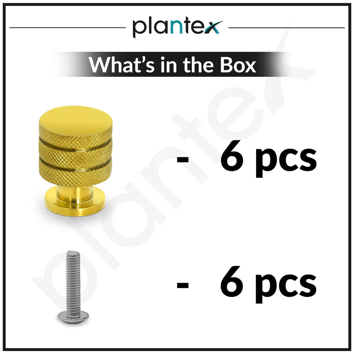 Plantex Knobs for Drawer/Drawer Knobs/Cabinet Knobs/Drawer knobs Handle/Pull-Push Knobs for Home/Office Drawers - Pack of 6 (Gold)-5