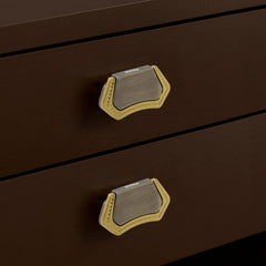 Plantex Drawer Kadi/3 Inch Chest Handle for Drawer/Rectangular Cabinet Kadi/Pull-Push Kadi for Home/Office Drawer - Pack of 2 (DTK-296, Brass Antique & Gold)-2