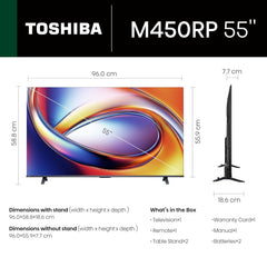Toshiba 139 cm (55 Inches) 4K Ultra HD Smart QLED TV (55M450RP)-6