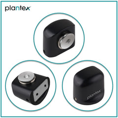 Plantex Magnet Door Stopper Foor Home/Door Holder for Main Door/Magnet Door Catcher/Magnet Stopper for Home/Stops for Door - Set of 2 (193-Black)-6