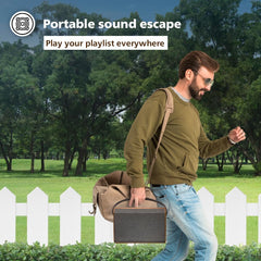 Philips TAS2228 Bluetooth Speaker 40W, Retro Wooden Design, 6 Hrs Playtime (TAS2228/94)