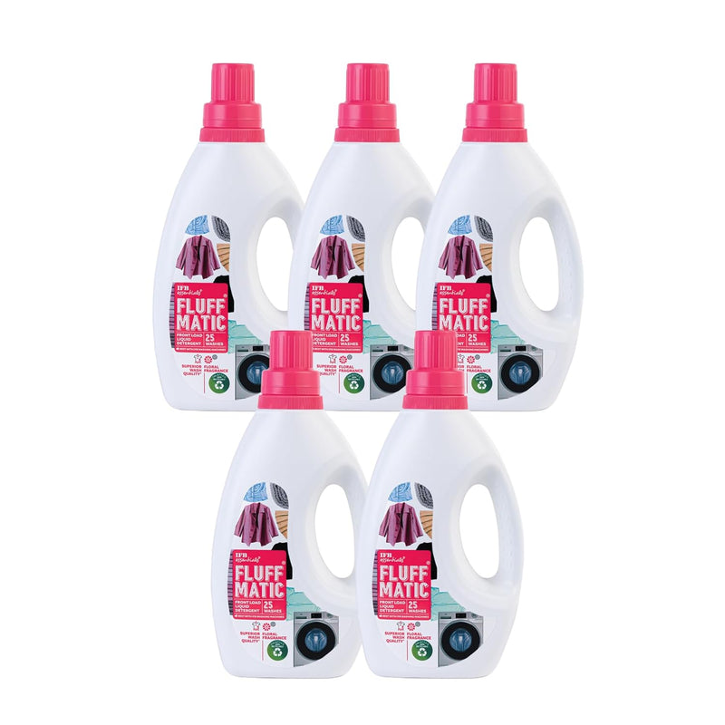 IFB Essentials Front Load Washing Machine Liquid Detergent (Pack of 5 * 880 ml)