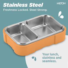 Bravo 2 Steel Thermoware Lunchbox (Milton)