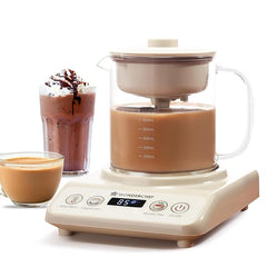 Wonderchef Chai Magic, Fully Automatic Tea & Cappuccino Maker, Make Masala Chai/Cutting Chai/Kahwa/, No Spills, No Overcooking, 4 Modes, Boil Milk/Water/Coffee, 500ML Glass Jar, 2-Yr Warranty