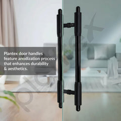 Plantex 12 Inch Main Door Handle/Pull-Push Handle for Main Door/Stainless Steel Handle for Home&Office/Hotel - Pack of 1 (Z-Black & PVD Black)-6