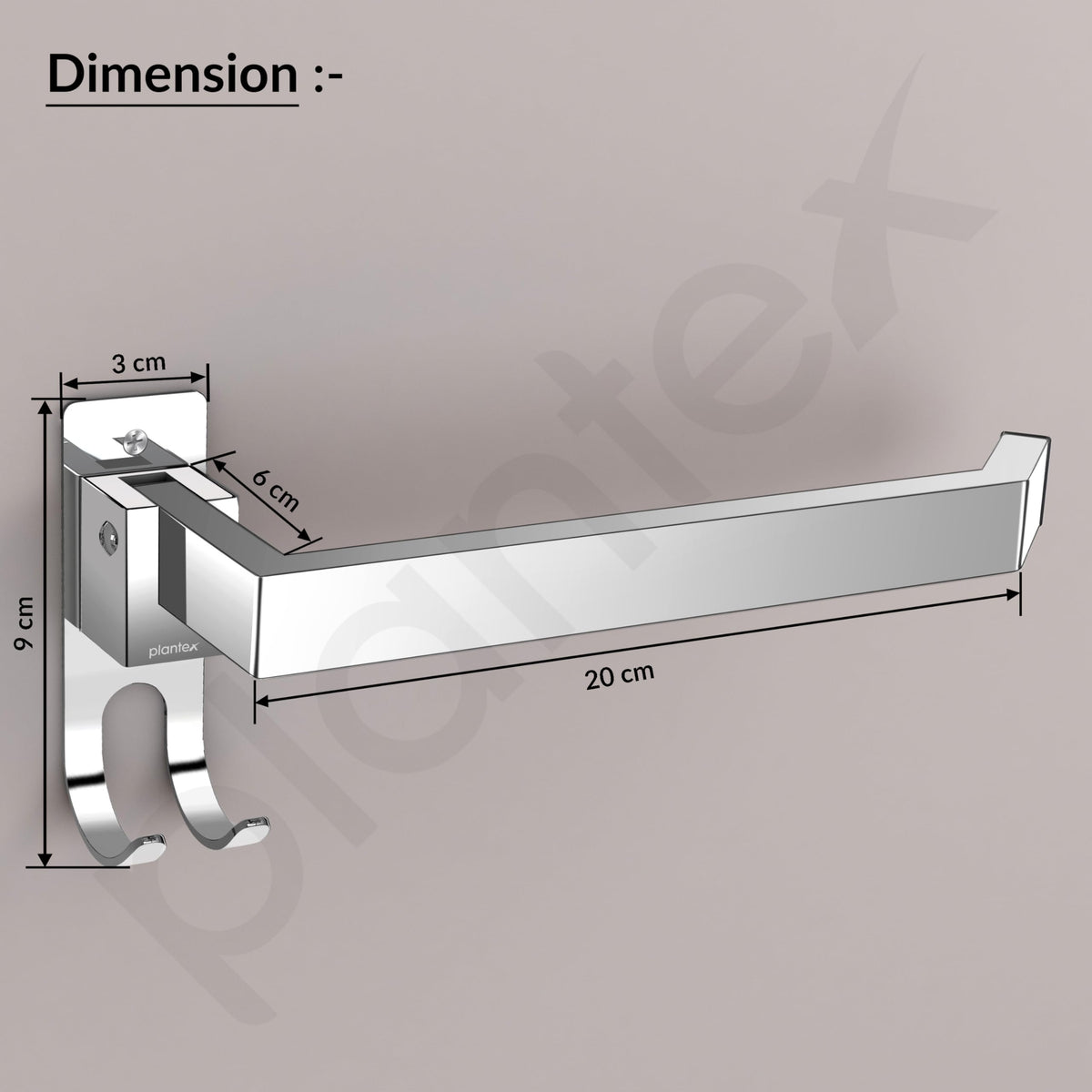 Plantex Stainless Steel Folding Towel Ring for Wash Basin/Towel Hanger for Washbasin/Towel Holder/Bathroom Accessories (Chrome)-3