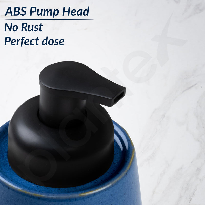 Plantex Ceramic Soap Dispenser for Washbasin/Hand Soap Dispenser/Soap Dispenser for Kitchen/Bathroom Accessories - Pack of 1 (Model APS-NZBA-431)-4
